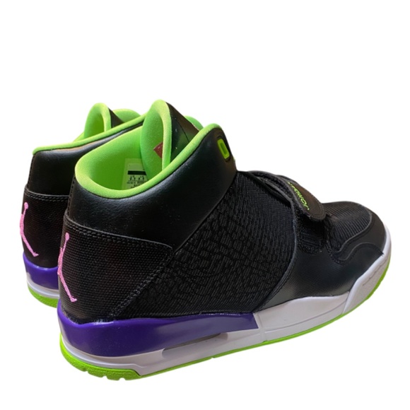Jordan Flight Club 90\'s Men\'s Black/Green-Purple Sneakers 602661-017 Size 9.5 main image 6